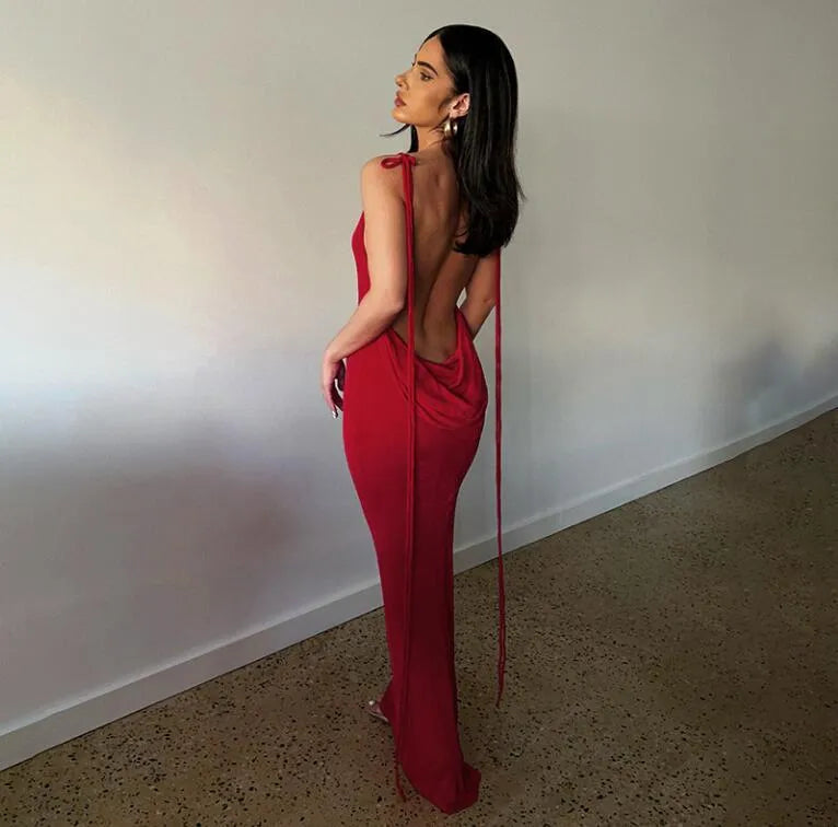 Serenity Backless Maxi Dress