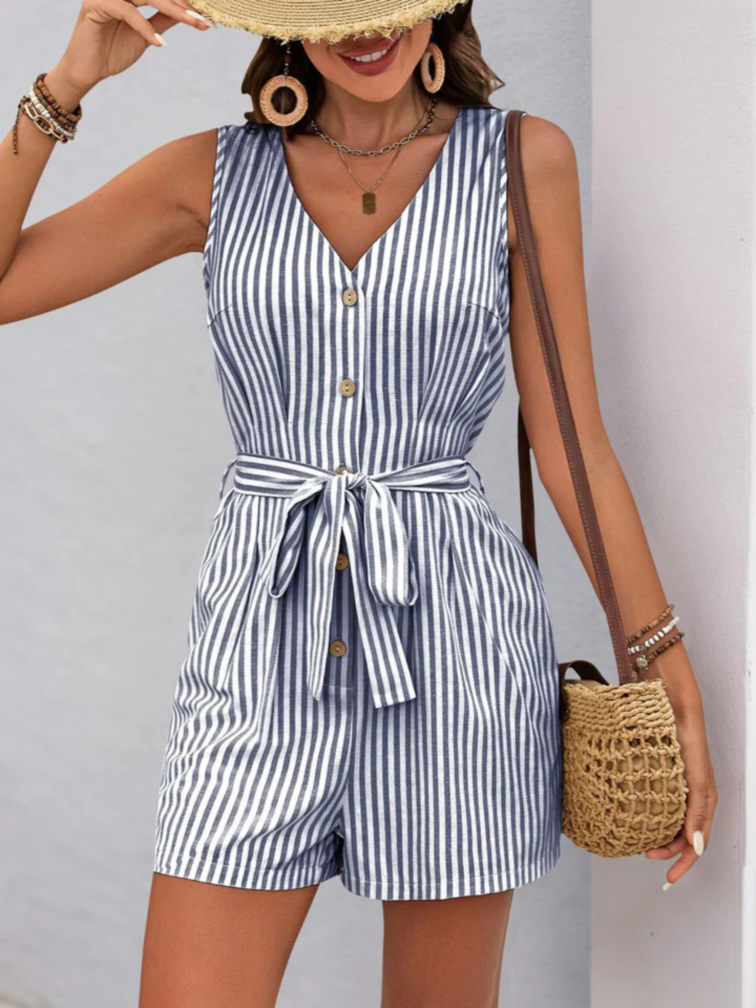 Sundown Stripe Romper