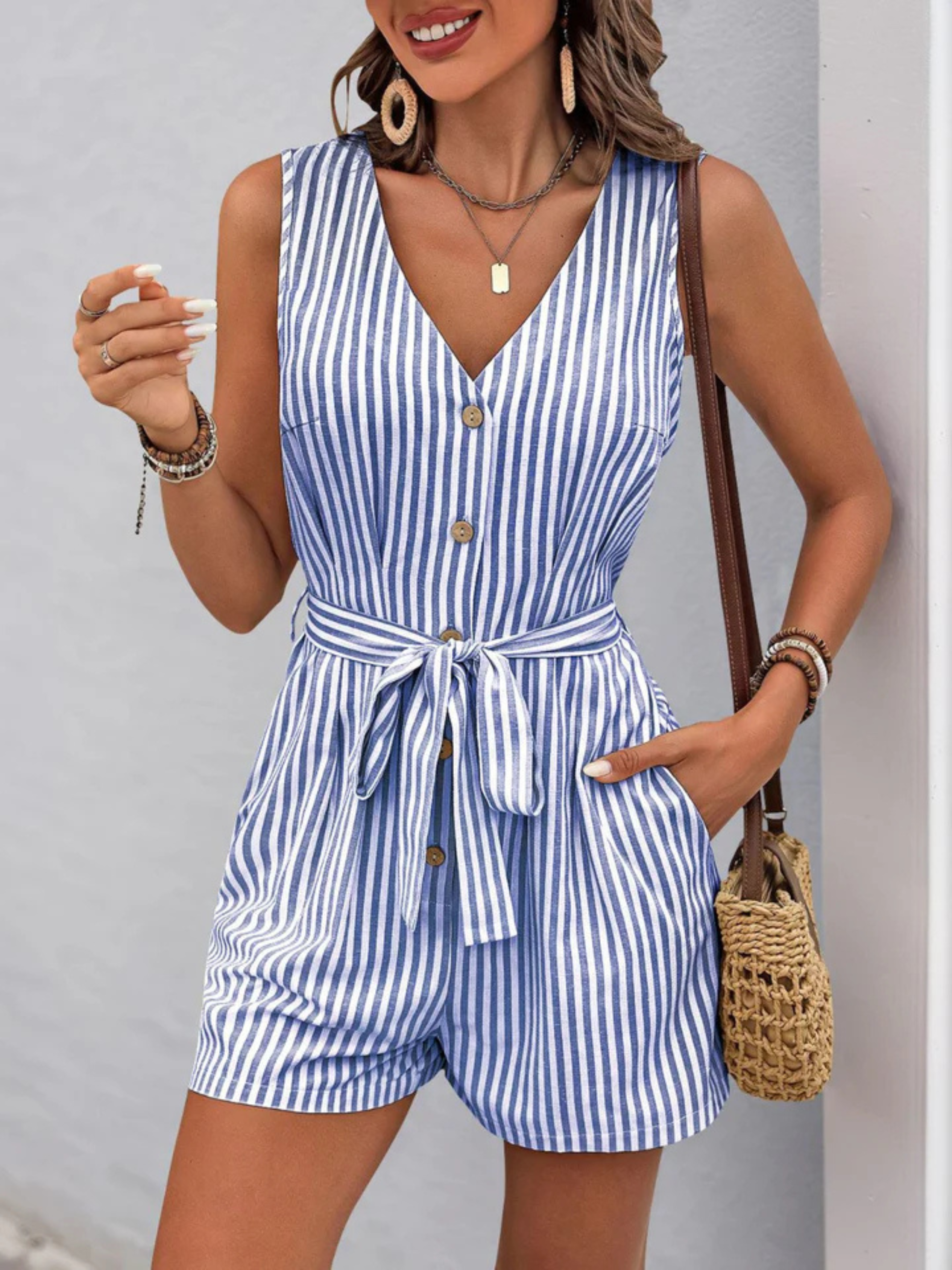 Sundown Stripe Romper