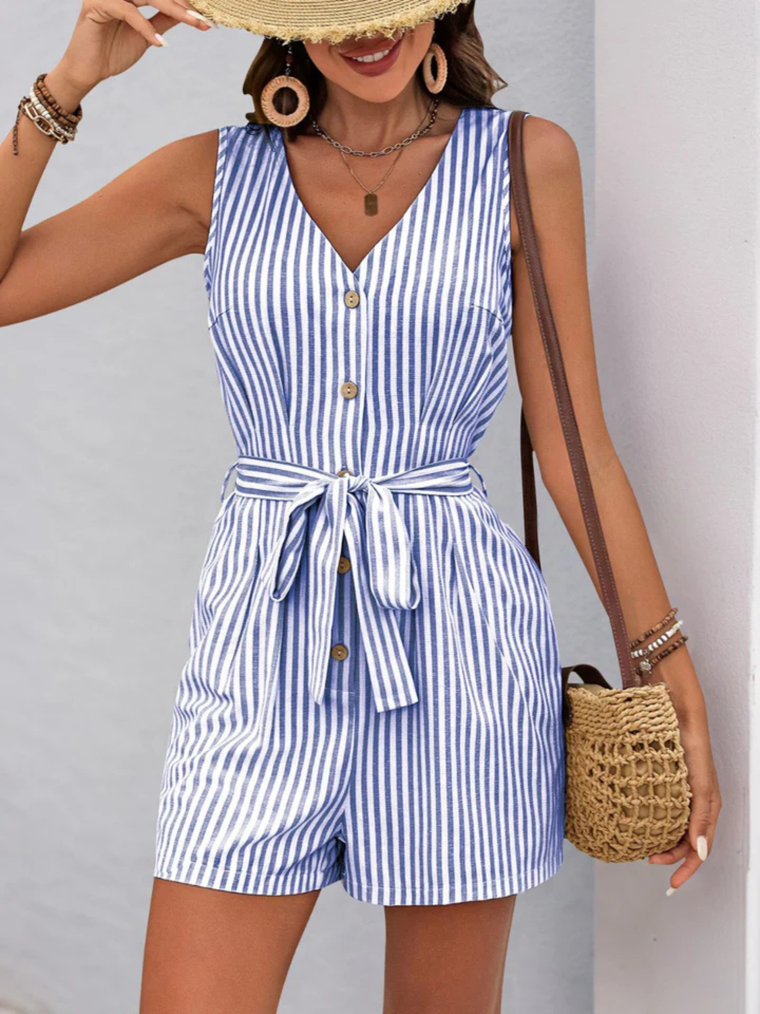 Sundown Stripe Romper