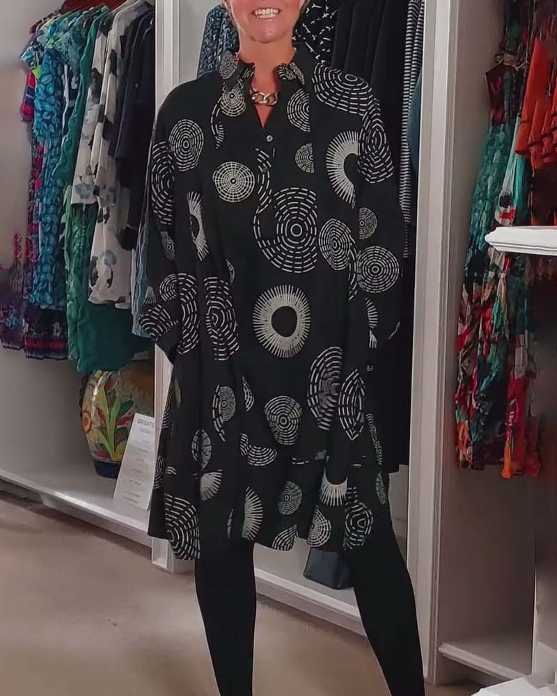 Sheryl | Geometrische Wikkeljurk