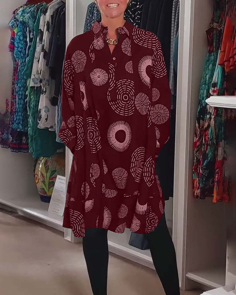 Sheryl | Geometrische Wikkeljurk