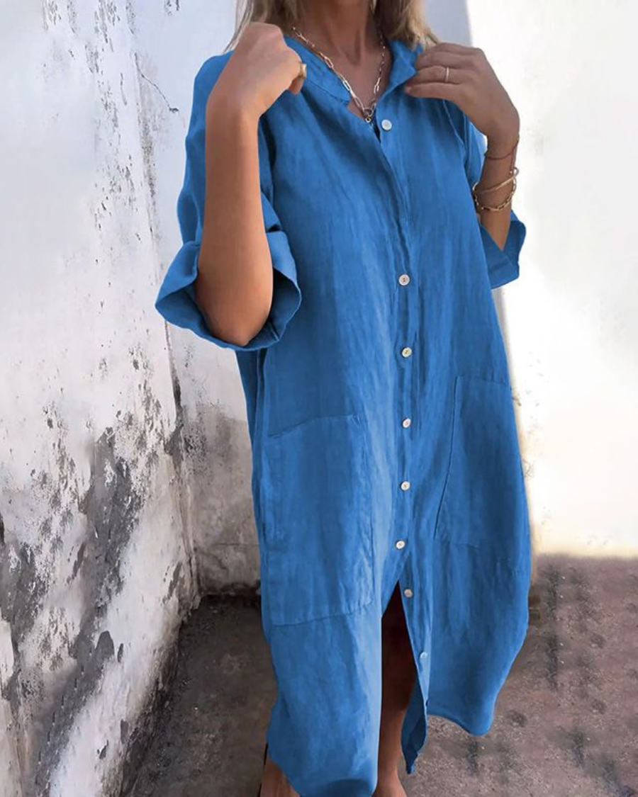 Casual overhemdjurk in Ibiza-stijl