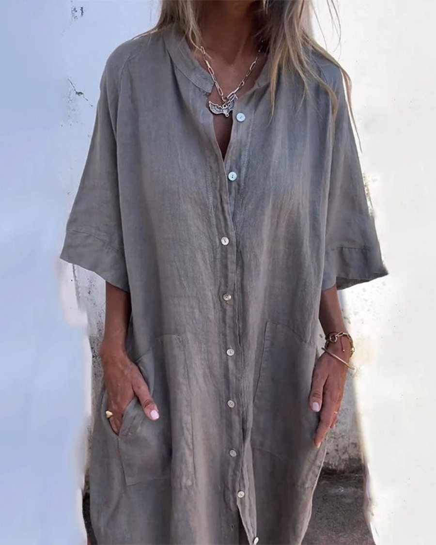 Casual overhemdjurk in Ibiza-stijl