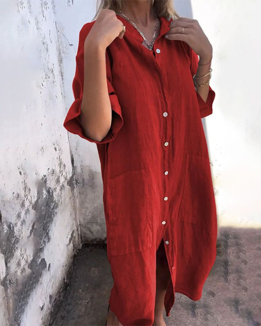 Casual overhemdjurk in Ibiza-stijl
