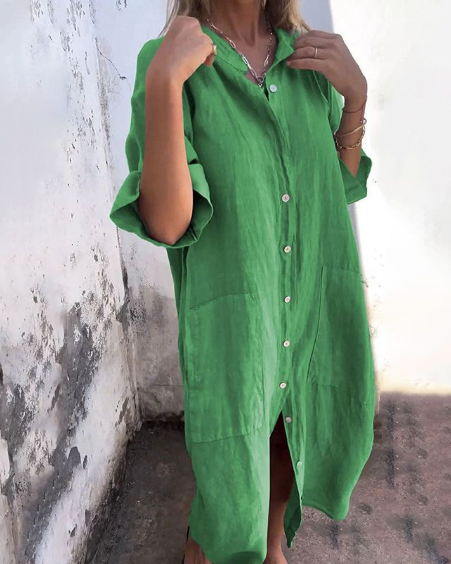 Casual overhemdjurk in Ibiza-stijl
