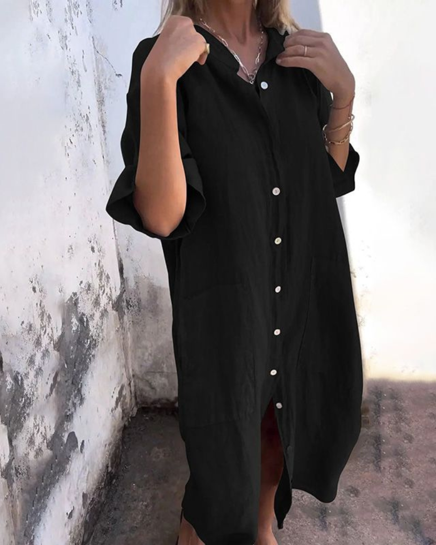 Casual overhemdjurk in Ibiza-stijl