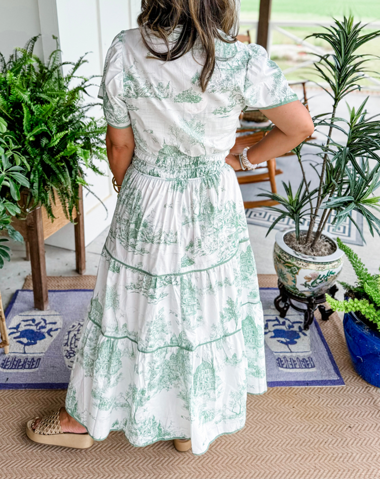 Eliza | Klassieke Toile Maxi