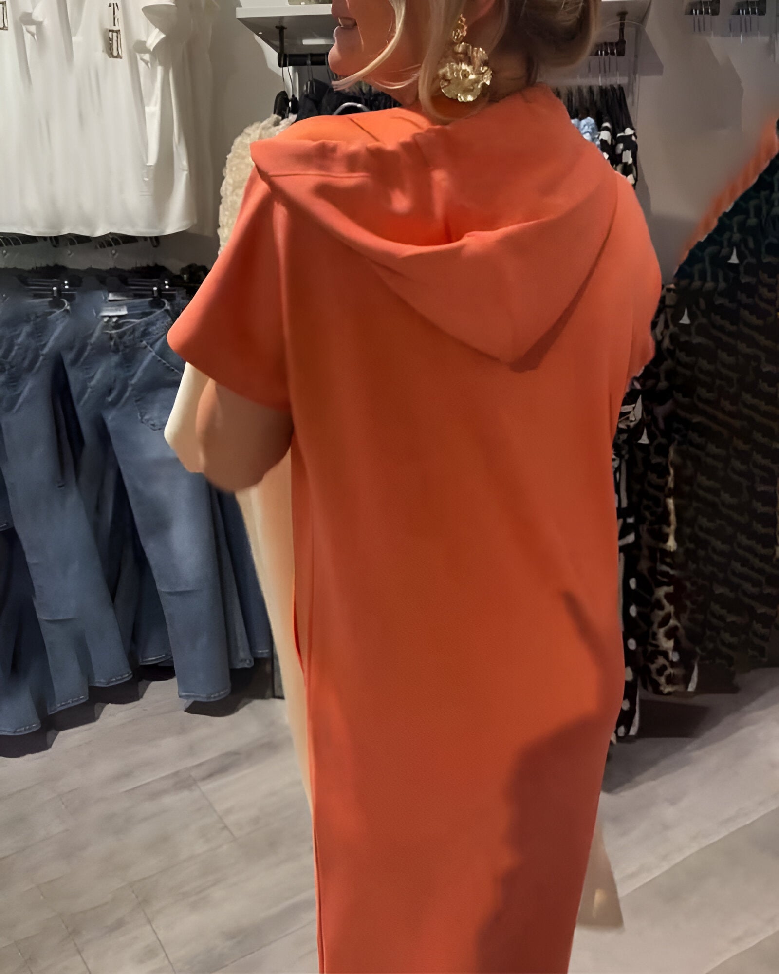 Saskia™ Casual jurk met capuchon