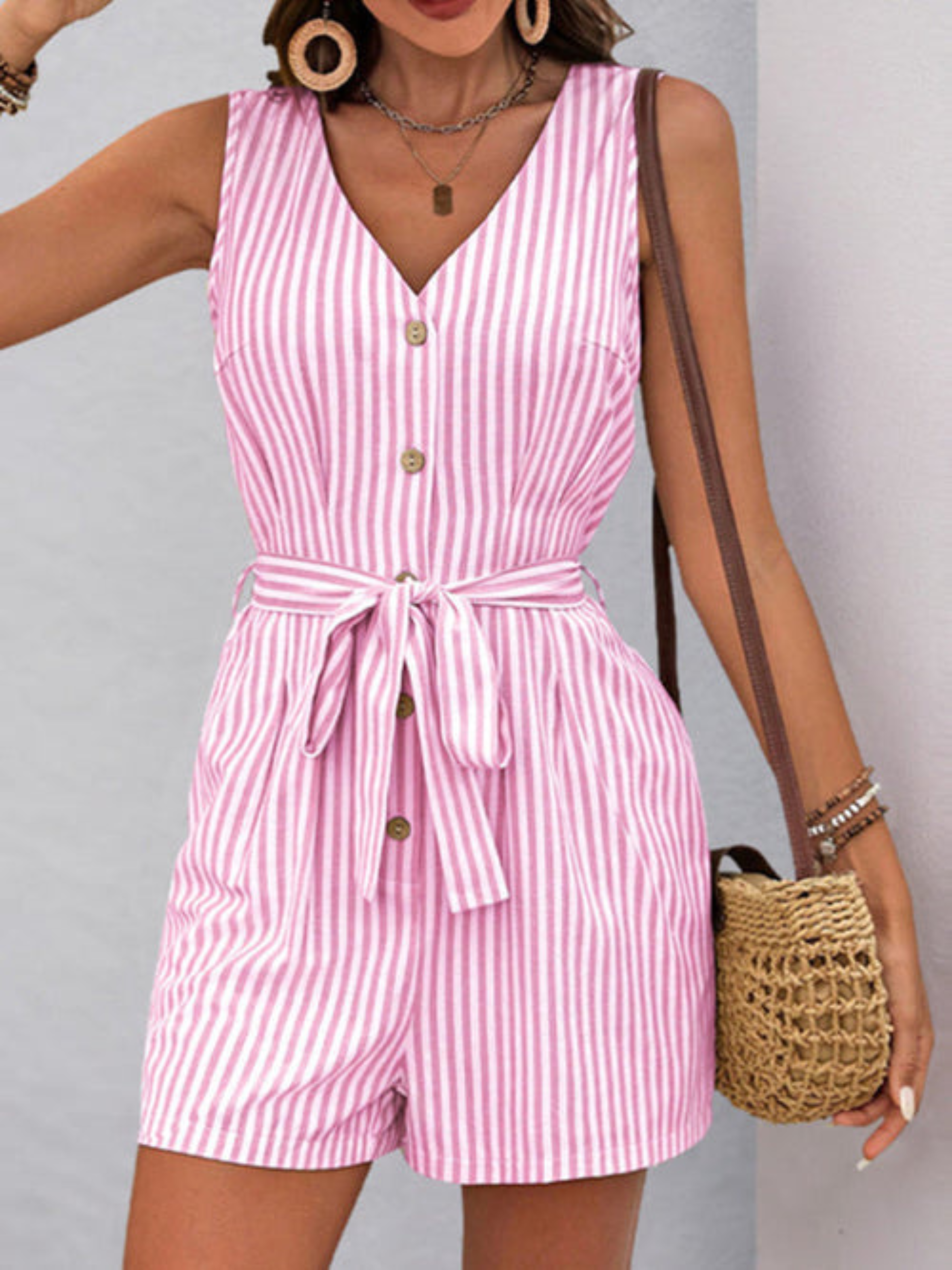 Sundown Stripe Romper