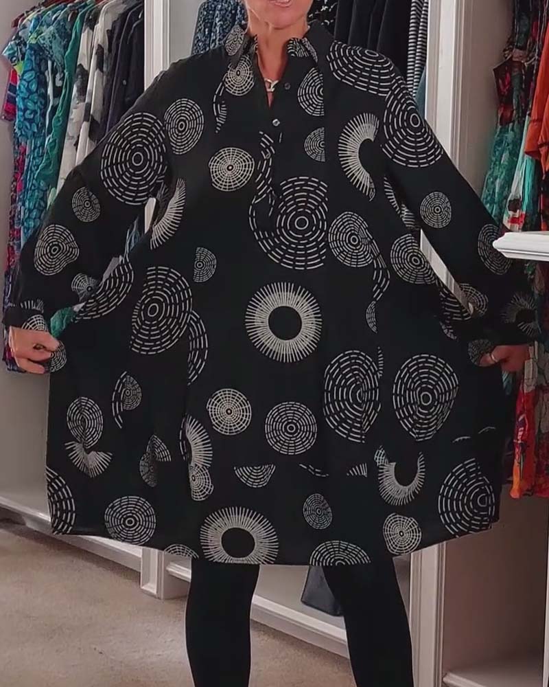Sheryl | Geometrische Wikkeljurk