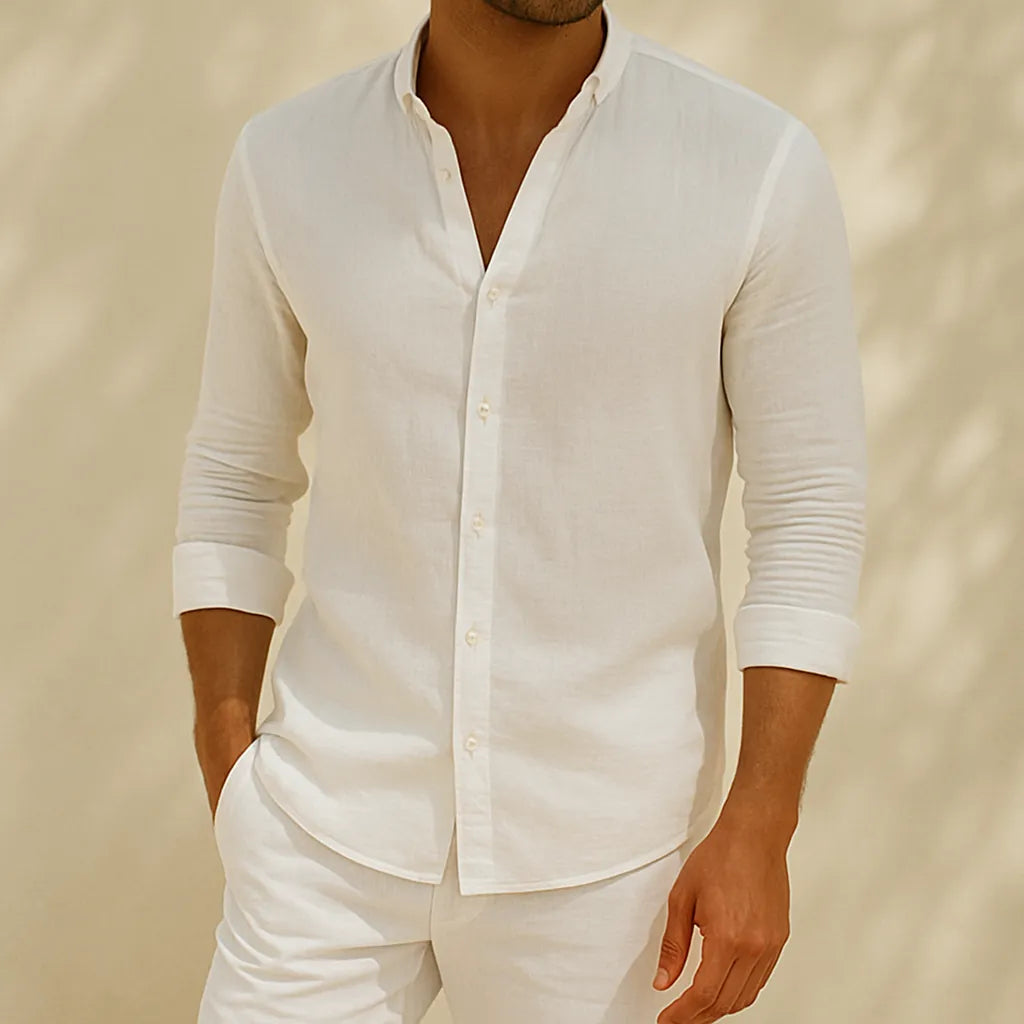 Davide Costa Puglia Linnen Overhemd