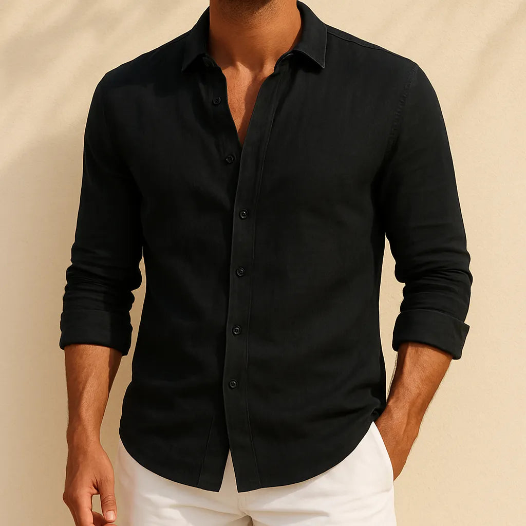 Davide Costa Puglia Linnen Overhemd
