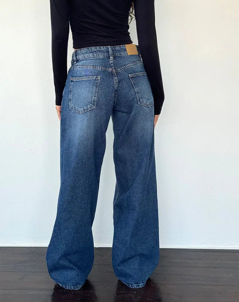 Roomy Extra Wide Low Rise Jeans