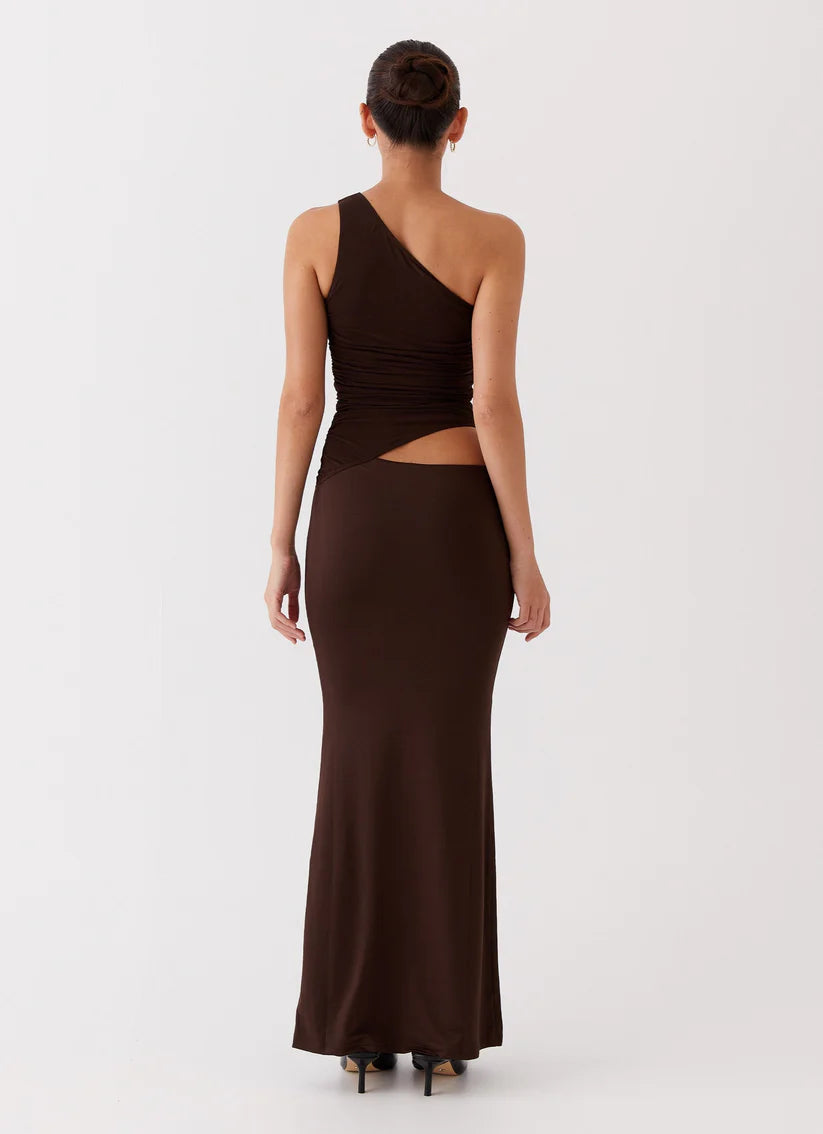 LOVELLA | ONE SHOULDER MAXI DRESS