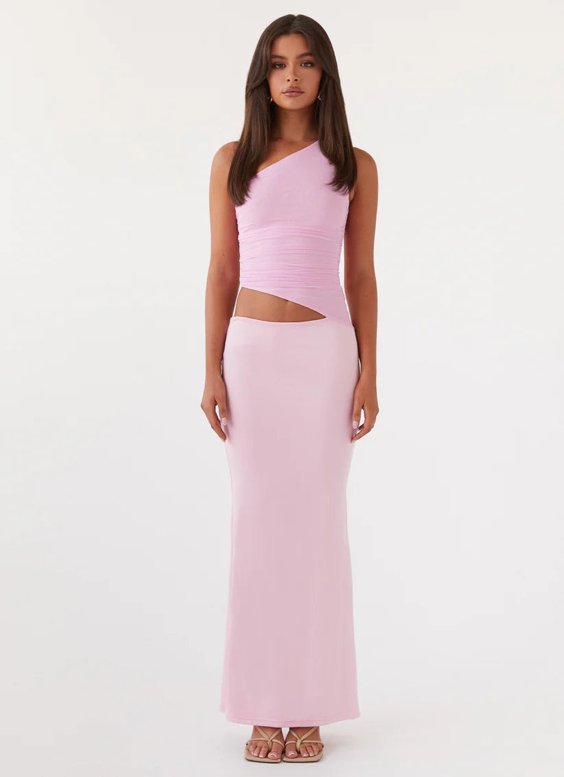 LOVELLA | ONE SHOULDER MAXI DRESS