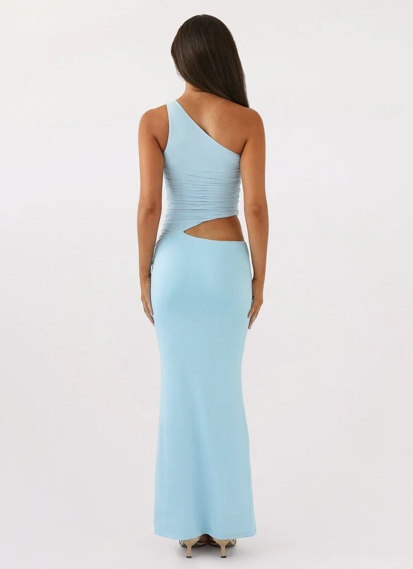 LOVELLA | ONE SHOULDER MAXI DRESS