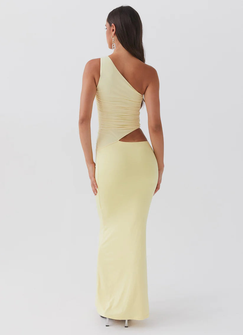 LOVELLA | ONE SHOULDER MAXI DRESS