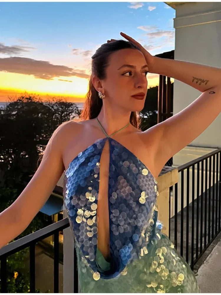 Marie Sequin Mini Dress