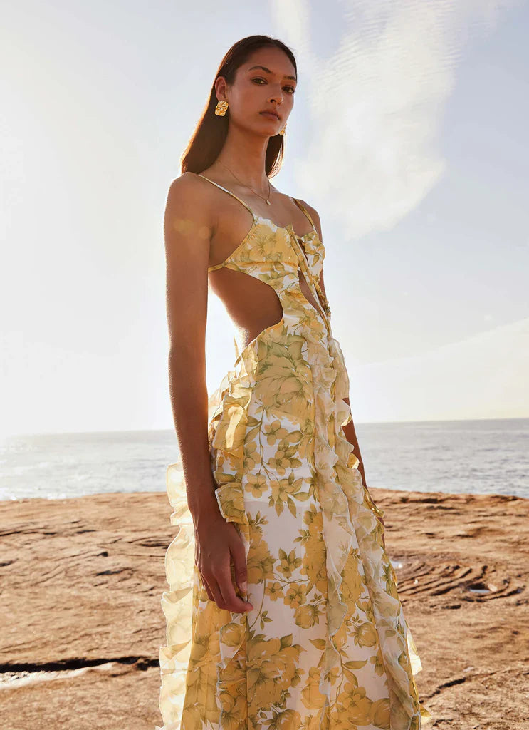 Robe longue à volants Sunset Kisses