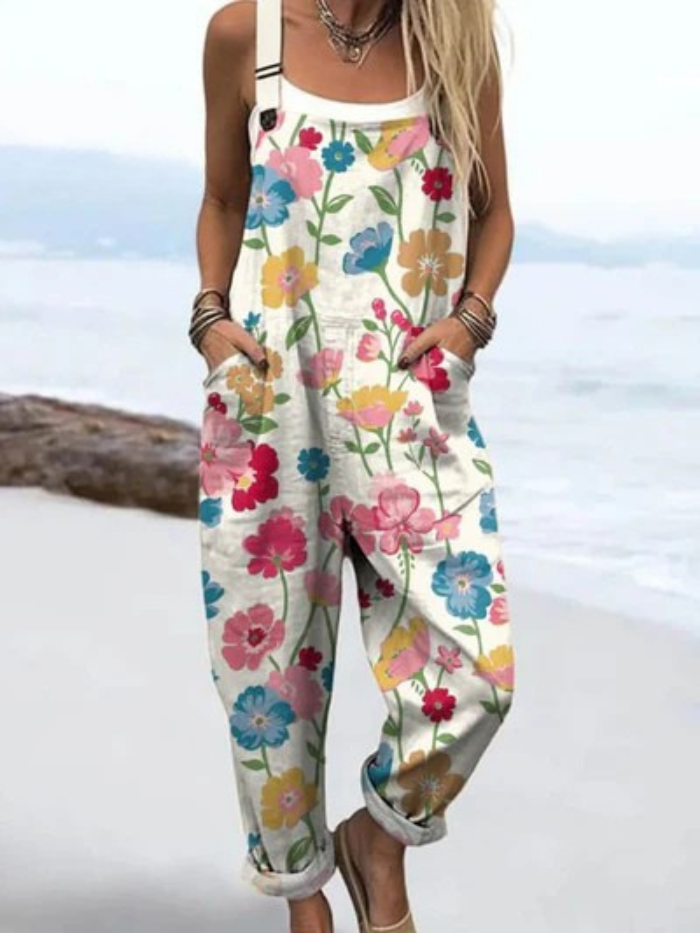 Naomie - Lichtgewicht Vintage Jumpsuit