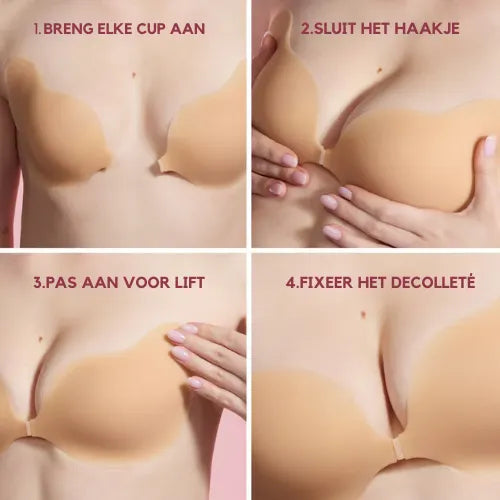 Plakbare Cleavage-bh
